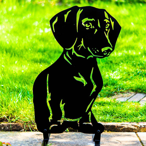 Dachshund Dog Loss Garden Ornament Memorial Personalised Statue